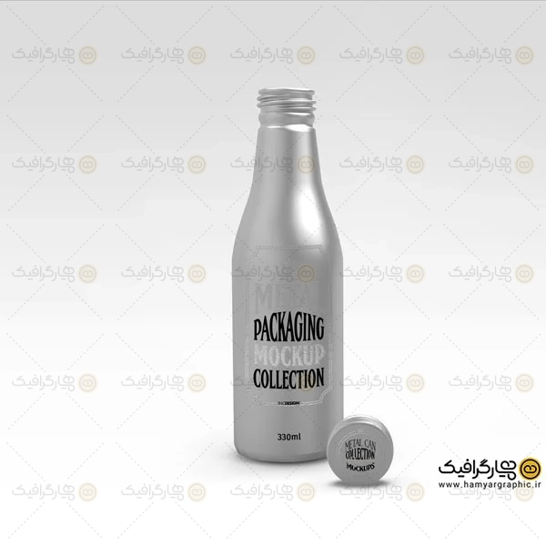 موکاپ قوطی استوانه‌ای