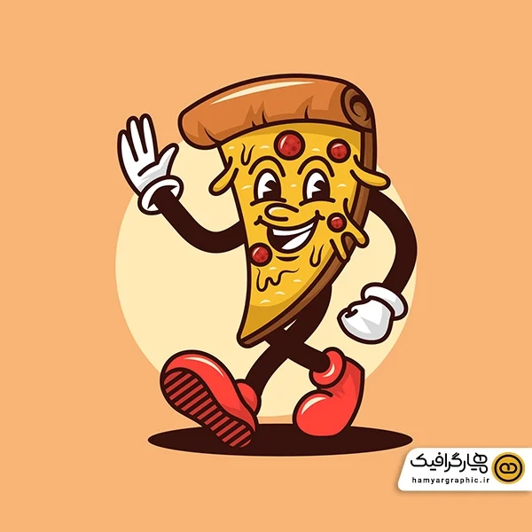 دانلود وکتور زیبا لوگو پیتزا