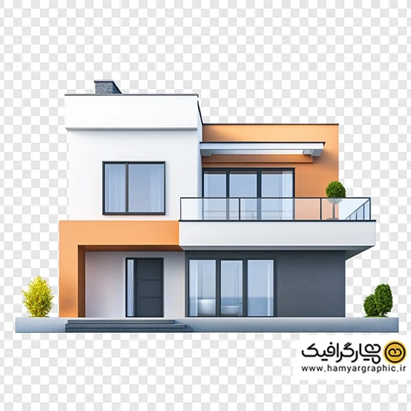 تصویر استوک خانه مدرن برای طراحی | عکس سه بعدی معماری مدرن